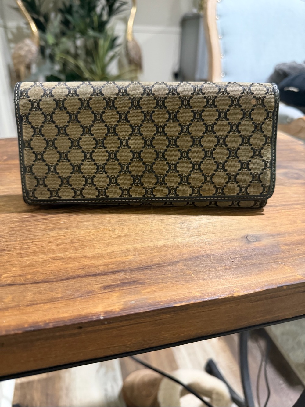 Celine Black Leather Cardholder Wallet